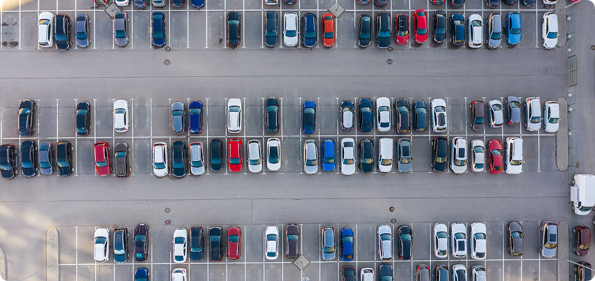Pair parkeringsyta och hantering av hotellparkering